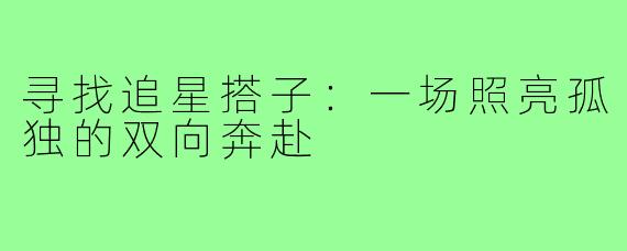 寻找追星搭子：一场照亮孤独的双向奔赴