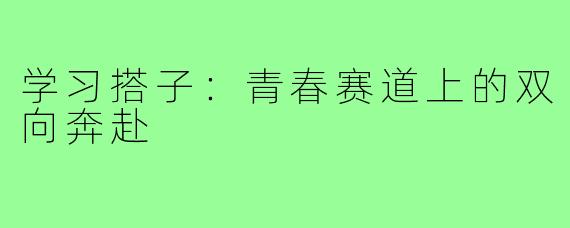 学习搭子:青春赛道上的双向奔赴