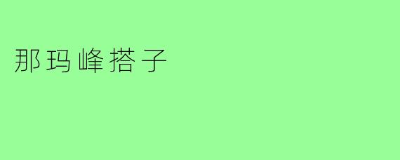 那玛峰搭子