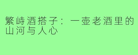 繁峙酒搭子:一壶老酒里的山河与人心