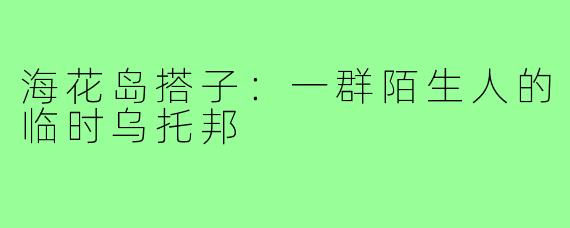 海花岛搭子:一群陌生人的临时乌托邦